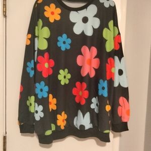 Boho print sweatshirt